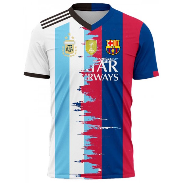 Argentina X Barcelona maillot de football Messi 10 pour adulte vêtements de sport pour hommes ensemble de football haut chemise 2025-2026